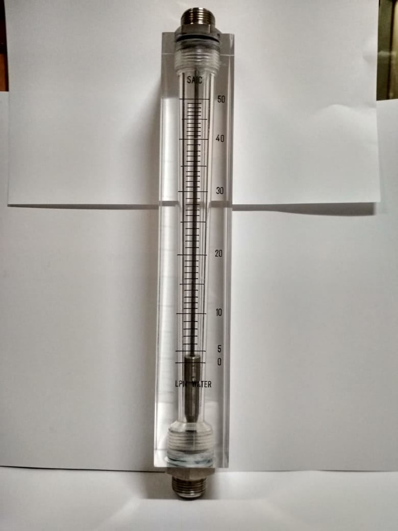 Acrylic Body Rota meter in Flow Range of 0-50 LPM for Water